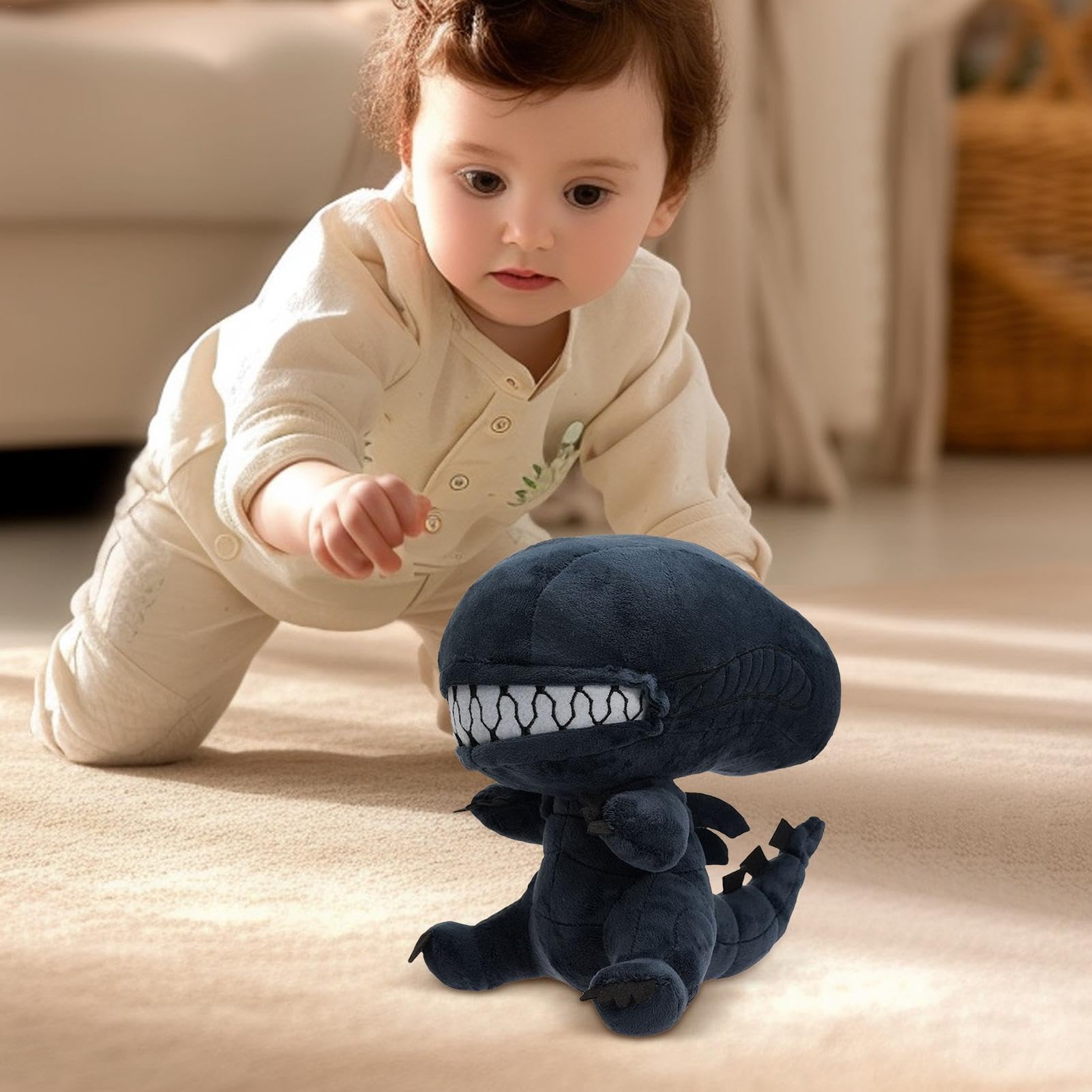 Amazon.co.jp: ゼノモーフぬいぐるみ、口のジッパーゼノモーフ